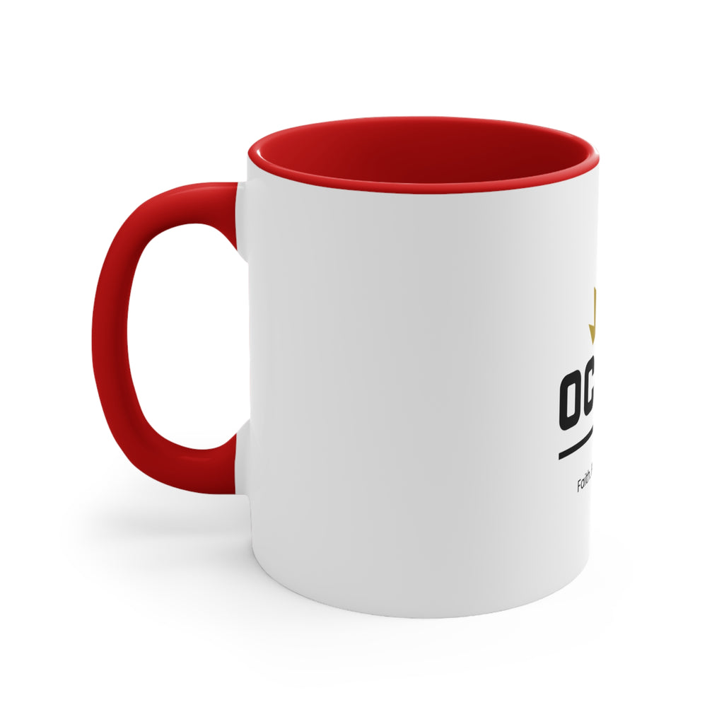 Accent Mug — Occupy Co. Logo | Faith, Purpose, Kingdom Coffee Cup