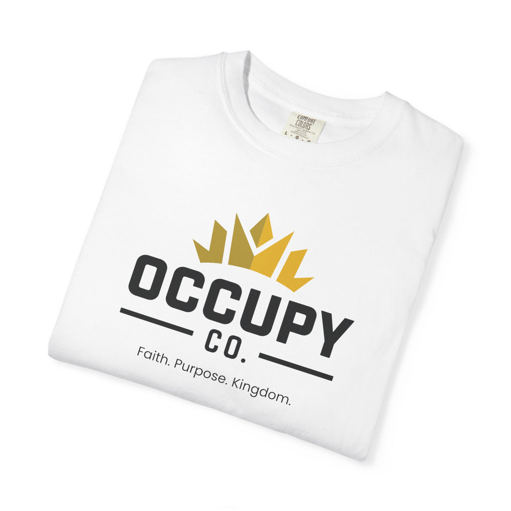 Occupy Co. Crown Logo T-Shirt — Faith. Purpose. Kingdom. Casual Graphic Tee
