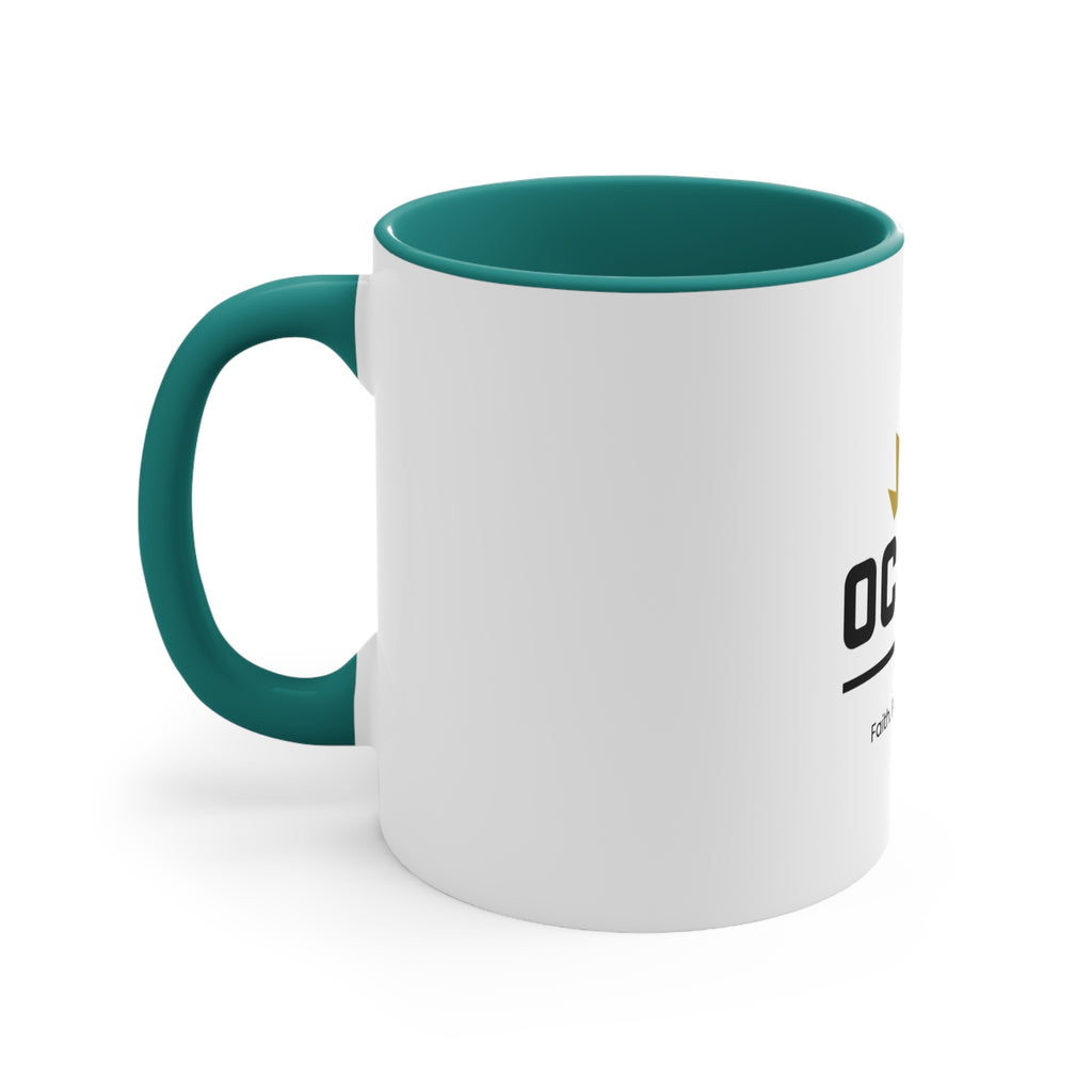 Accent Mug — Occupy Co. Logo | Faith, Purpose, Kingdom Coffee Cup