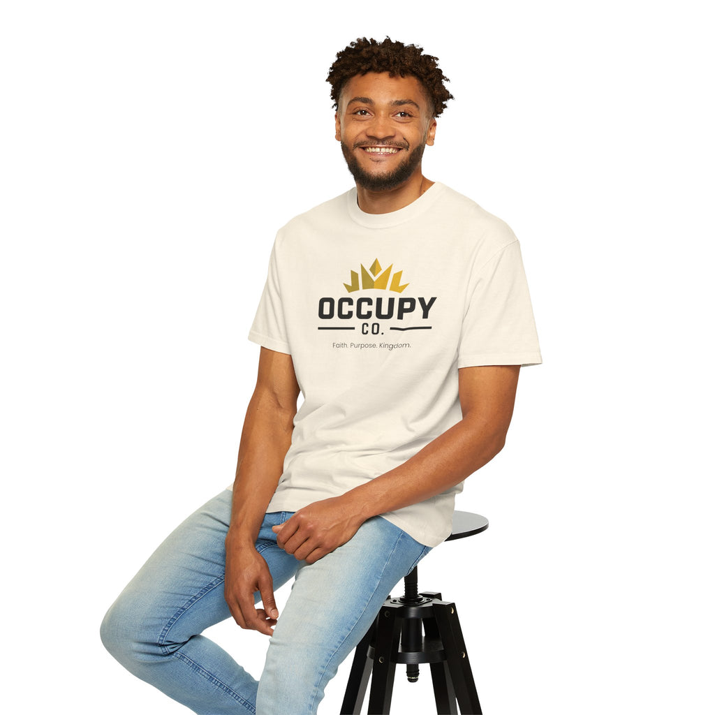 Occupy Co. Crown Logo T-Shirt — Faith. Purpose. Kingdom. Casual Graphic Tee