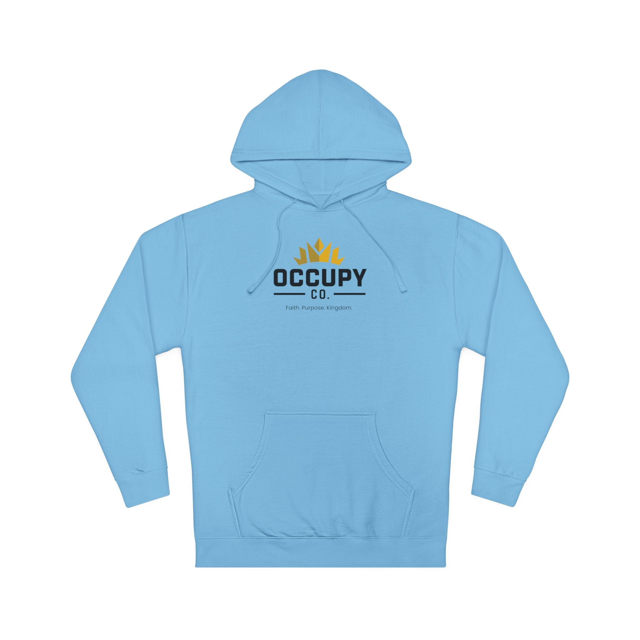 Occupy Co. Logo Hoodie — Minimal White Pullover