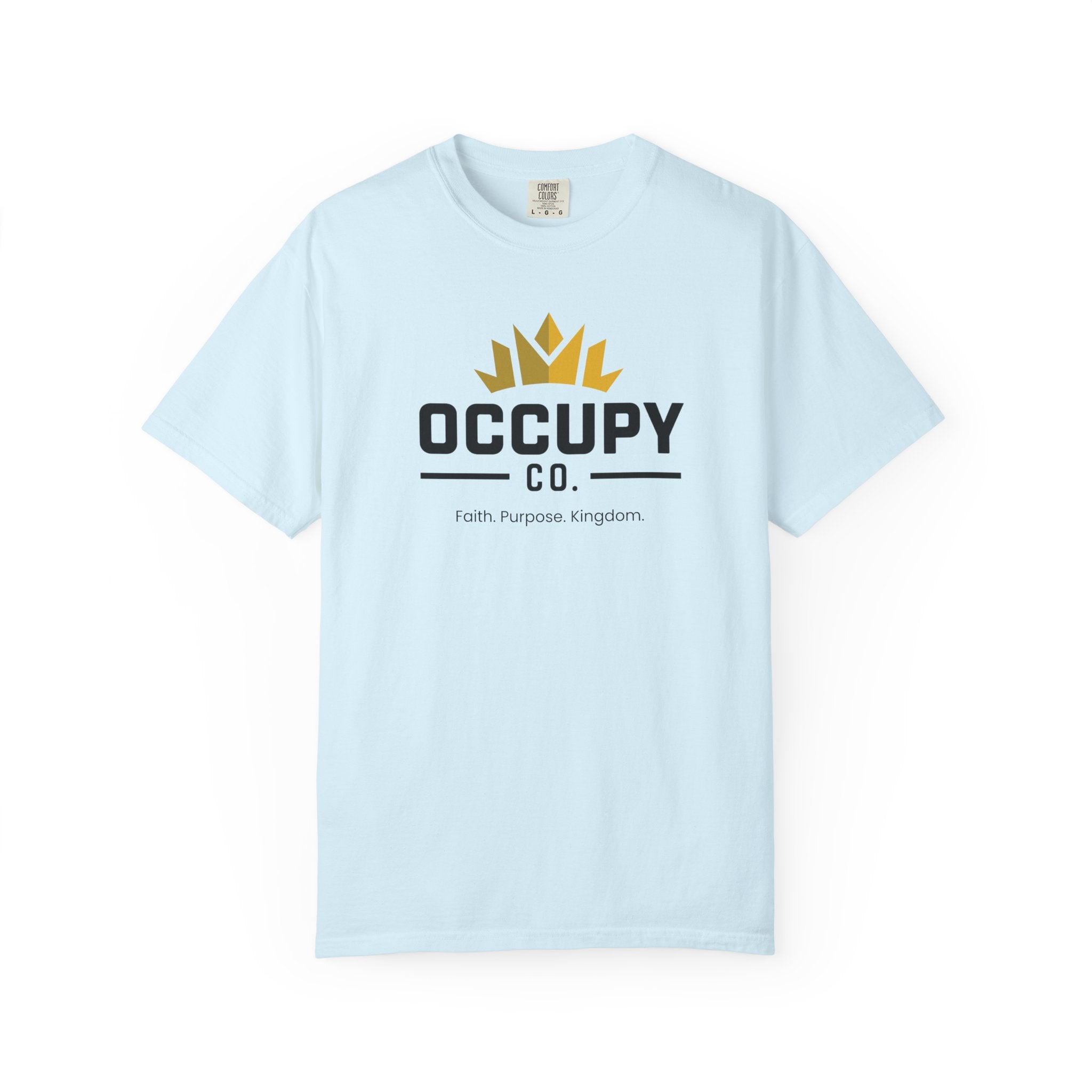 Occupy Co. Crown Logo T-Shirt — Faith. Purpose. Kingdom. Casual Graphic Tee
