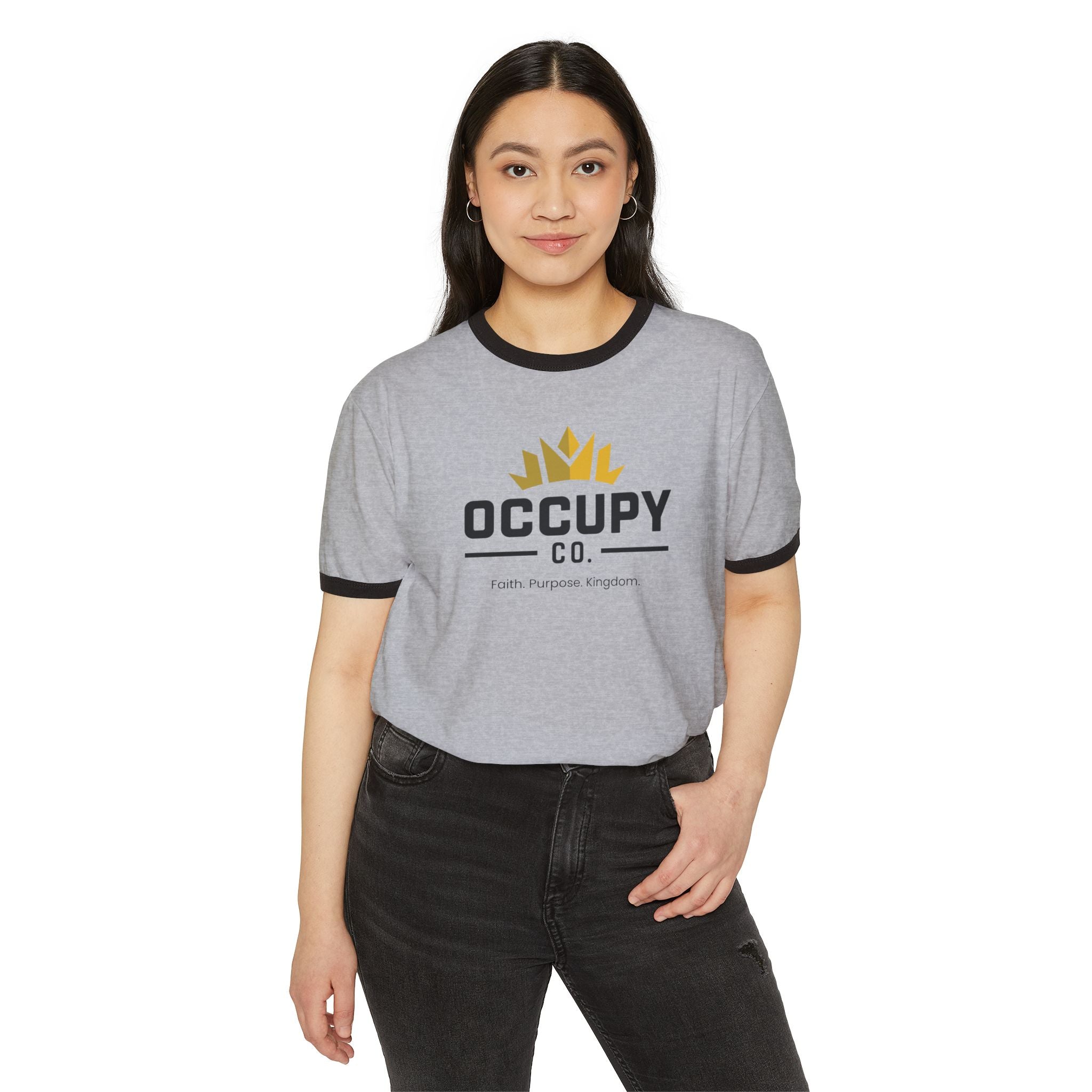 Occupy Co. Logo Ringer T-Shirt