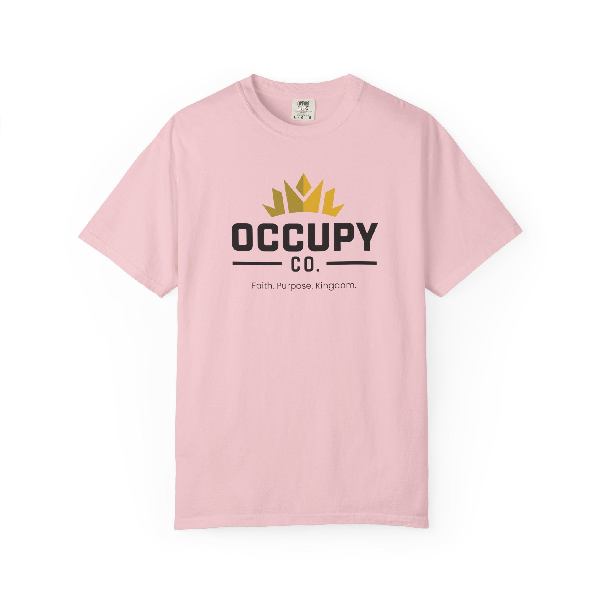 Occupy Co. Crown Logo T-Shirt — Faith. Purpose. Kingdom. Casual Graphic Tee