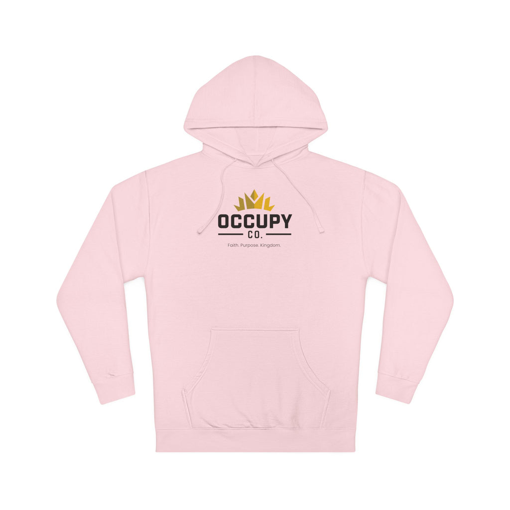Occupy Co. Logo Hoodie — Minimal White Pullover