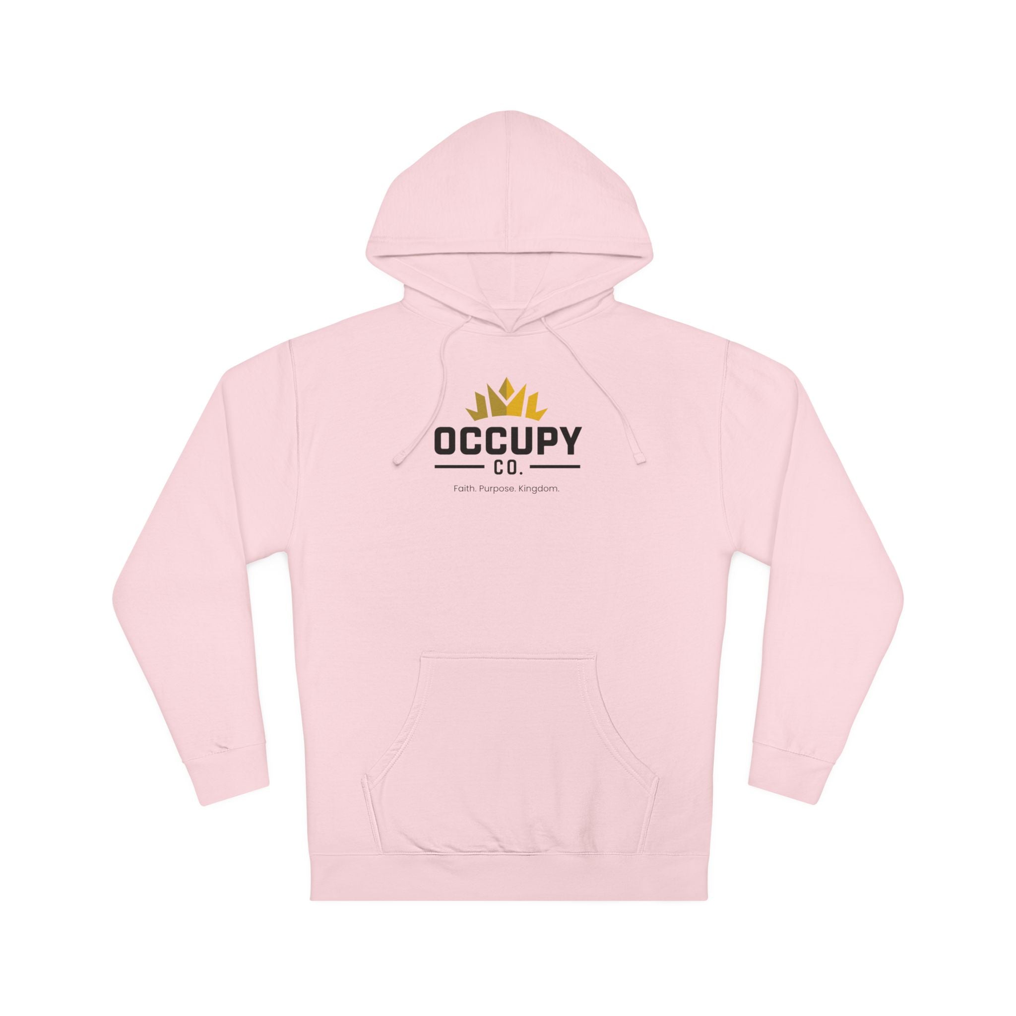 Occupy Co. Logo Hoodie — Minimal White Pullover