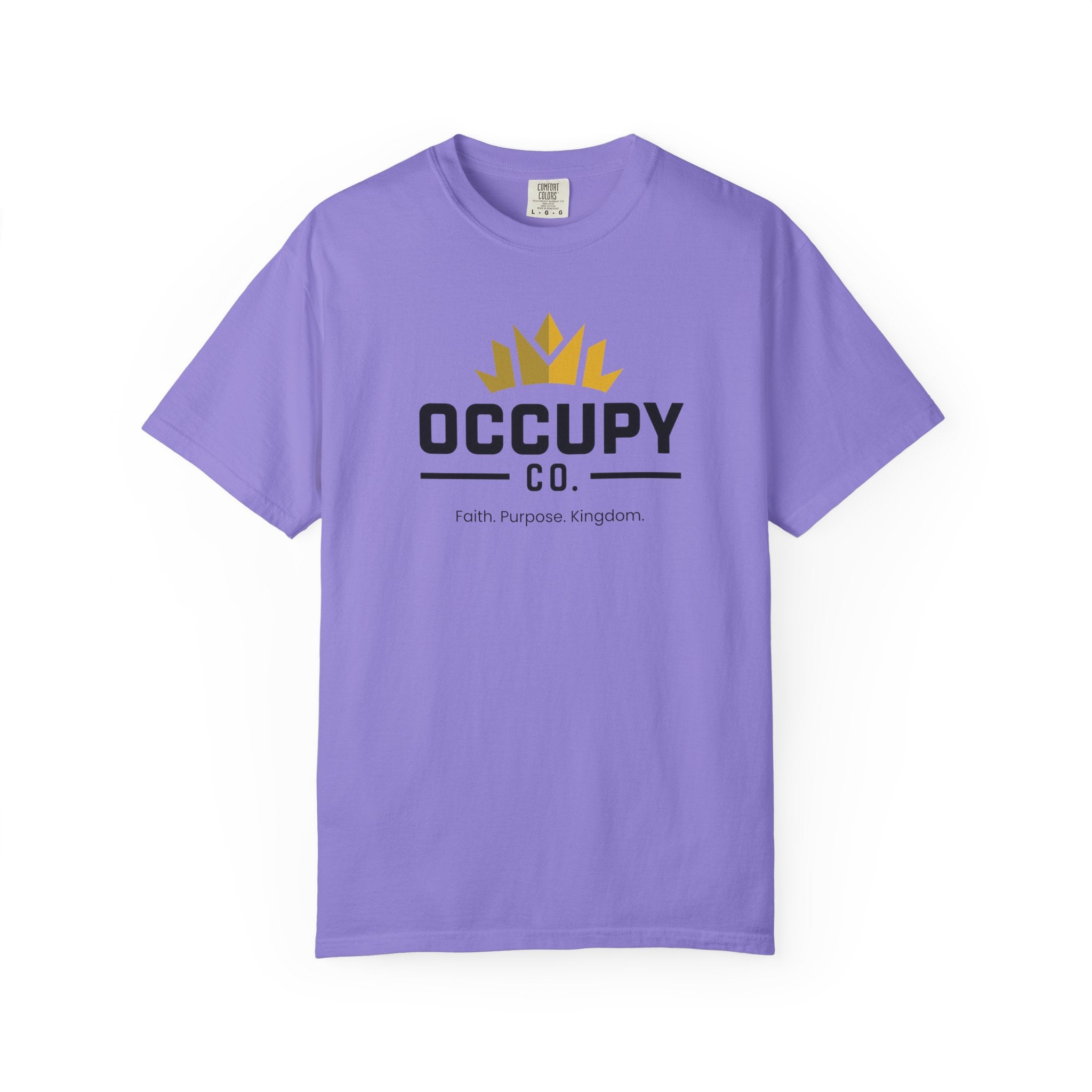 Occupy Co. Crown Logo T-Shirt — Faith. Purpose. Kingdom. Casual Graphic Tee