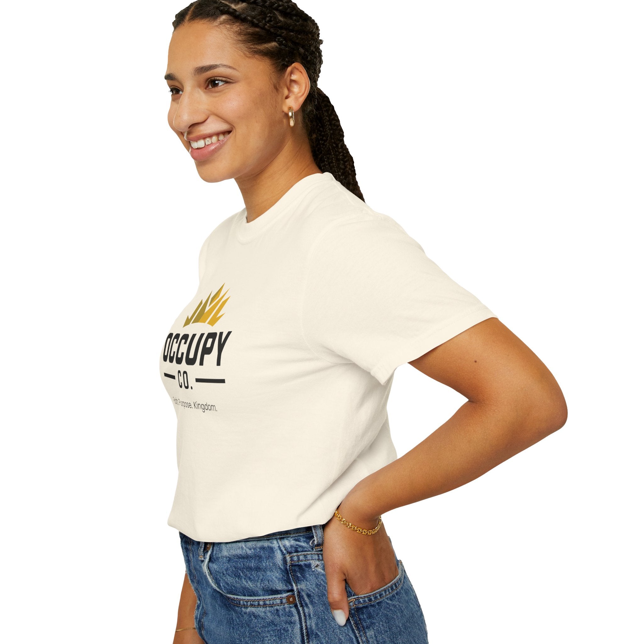 Occupy Co. Crown Logo T-Shirt — Faith. Purpose. Kingdom. Casual Graphic Tee