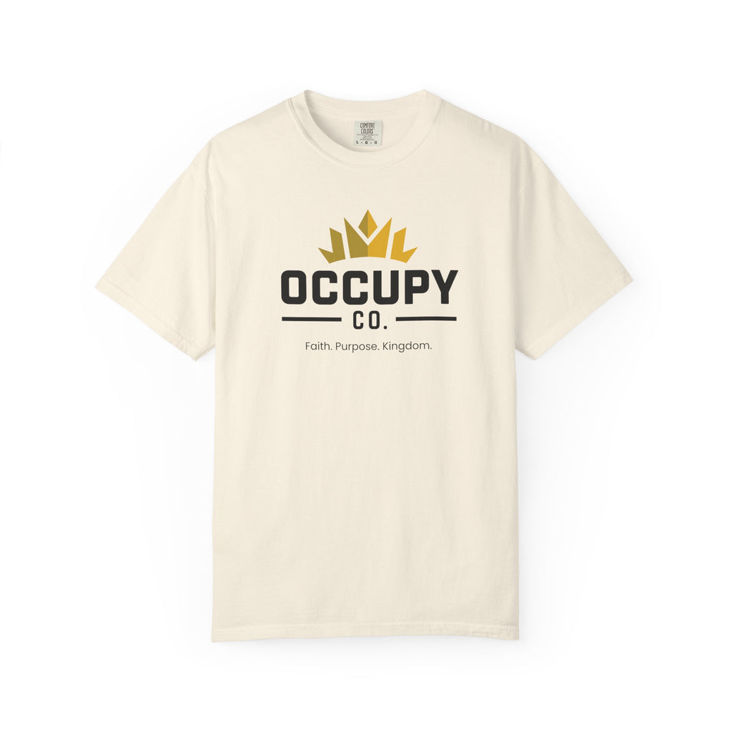 Occupy Co. Crown Logo T-Shirt — Faith. Purpose. Kingdom. Casual Graphic Tee