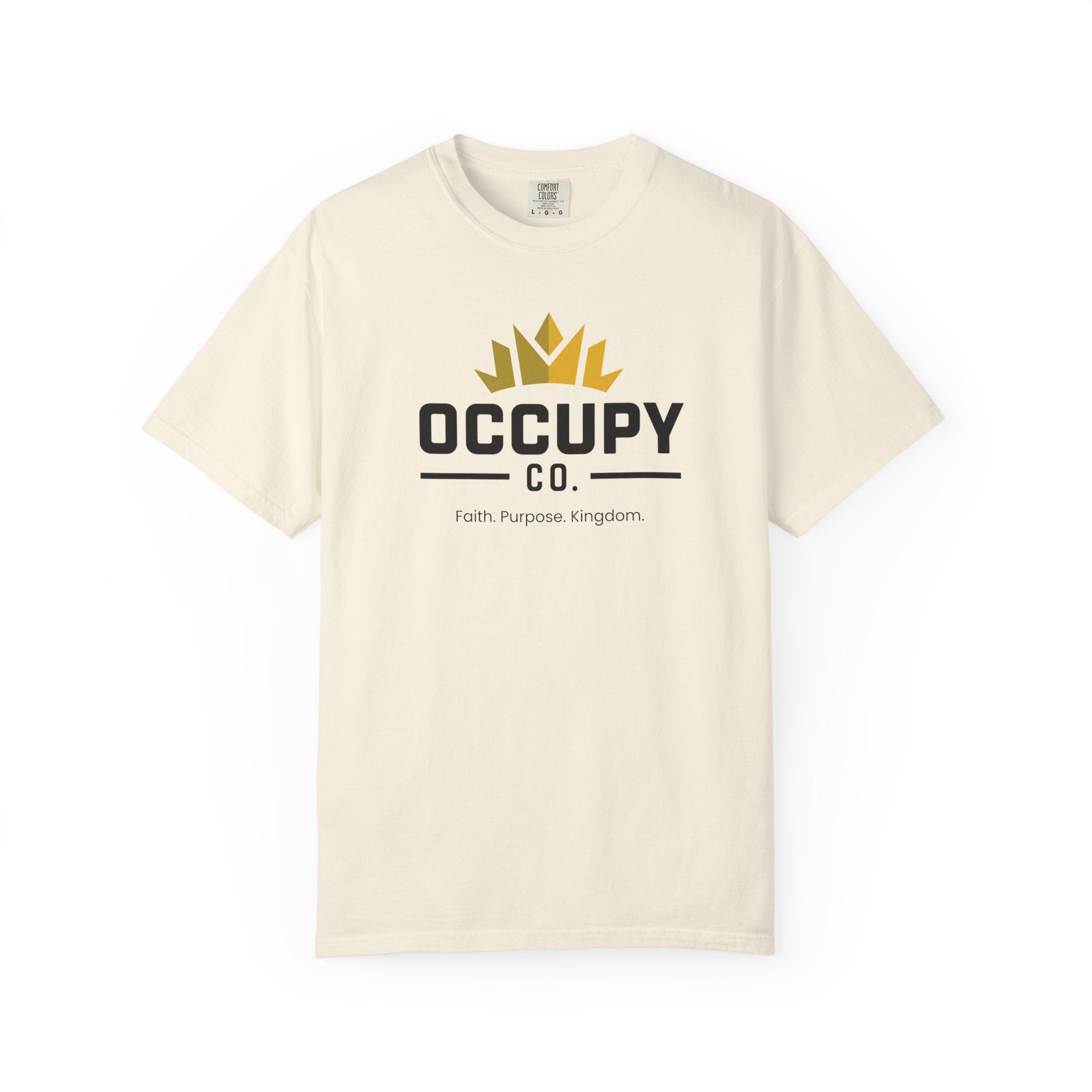 Occupy Co. Crown Logo T-Shirt — Faith. Purpose. Kingdom. Casual Graphic Tee