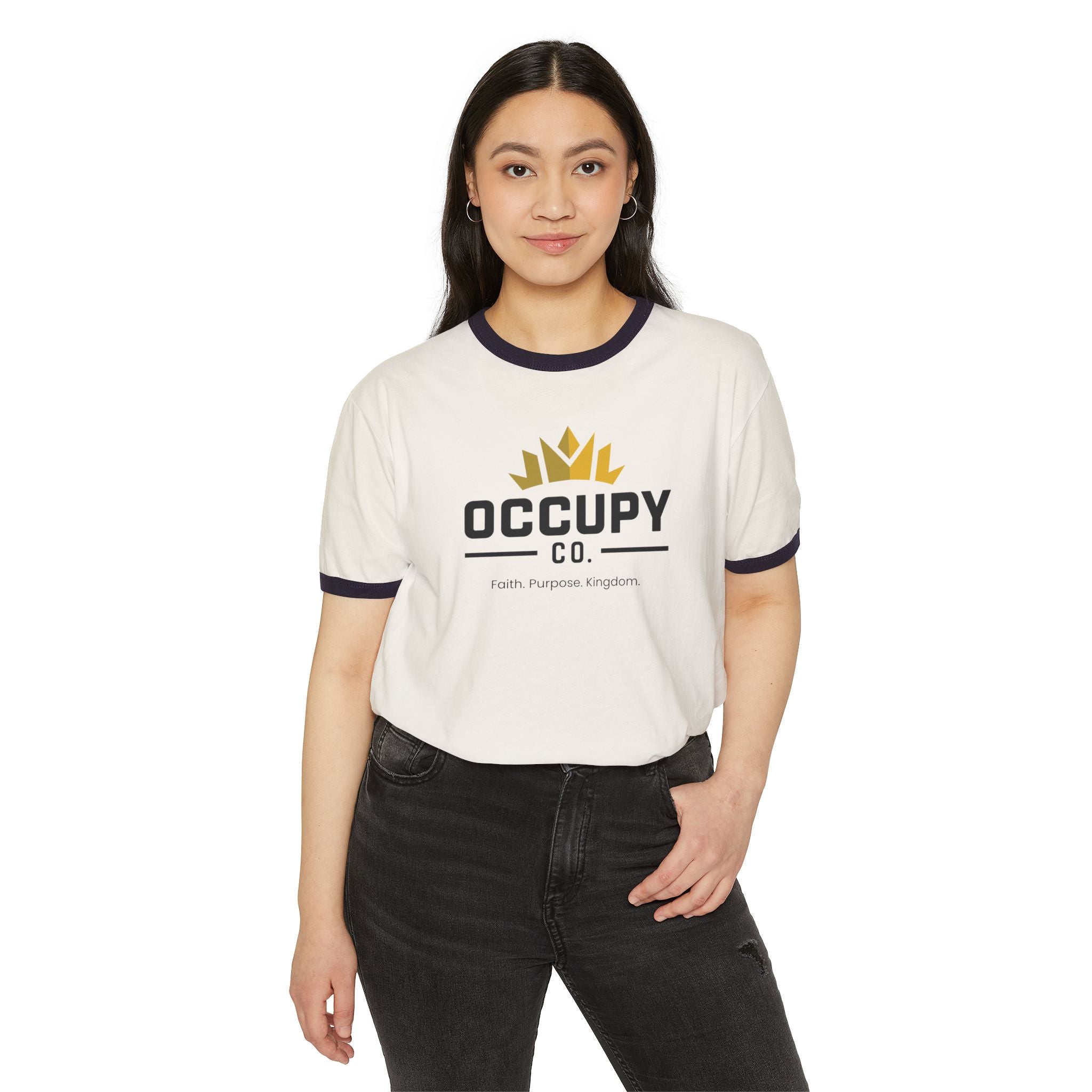 Occupy Co. Logo Ringer T-Shirt