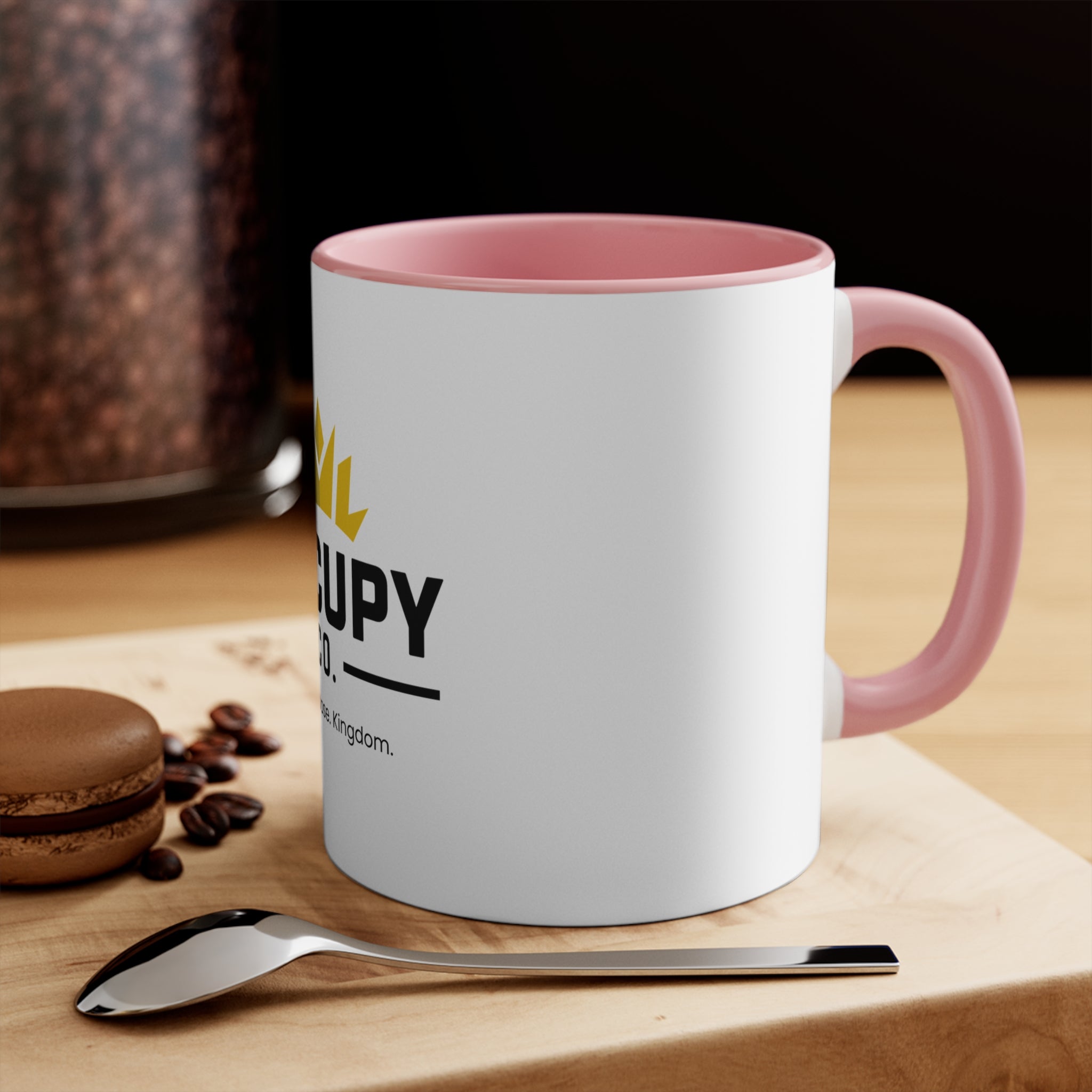 Accent Mug — Occupy Co. Logo | Faith, Purpose, Kingdom Coffee Cup