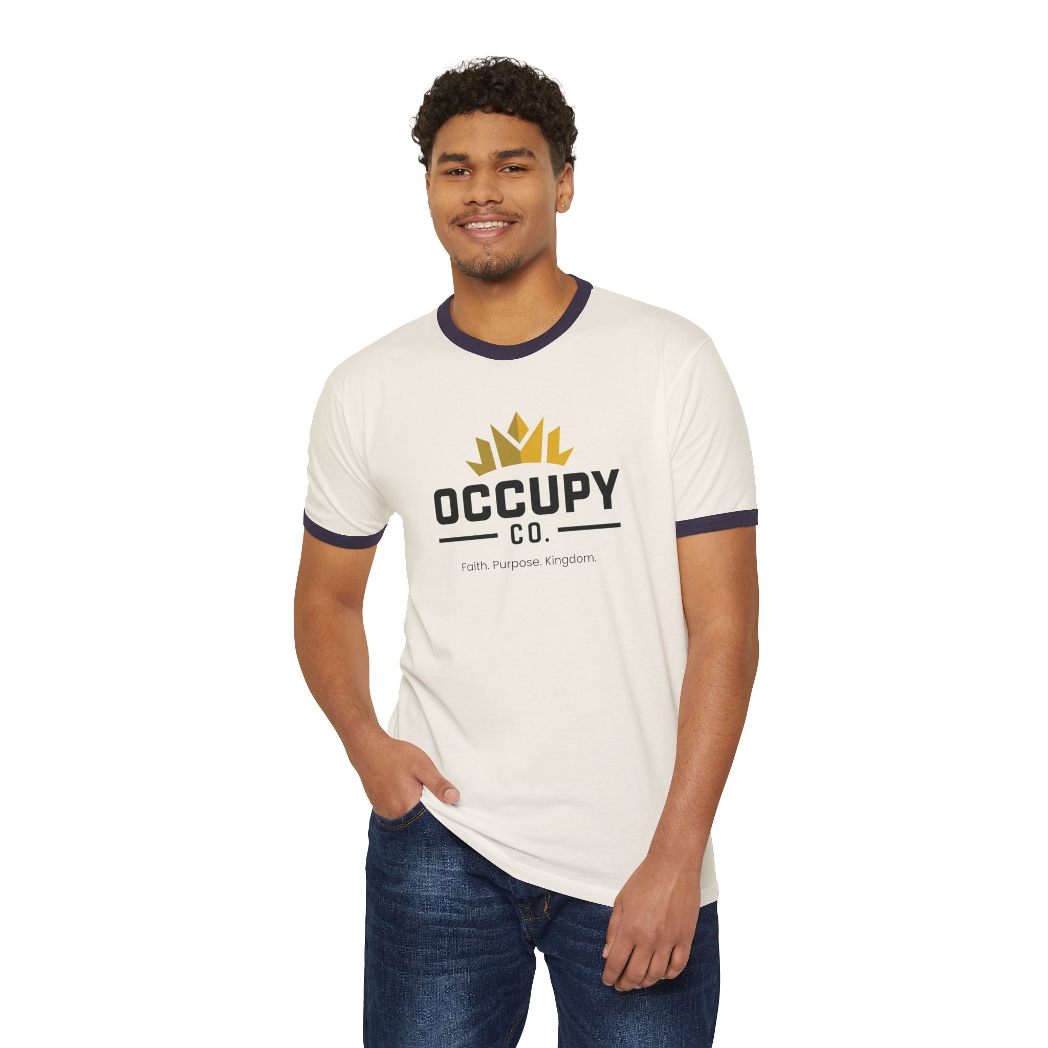 Occupy Co. Logo Ringer T-Shirt