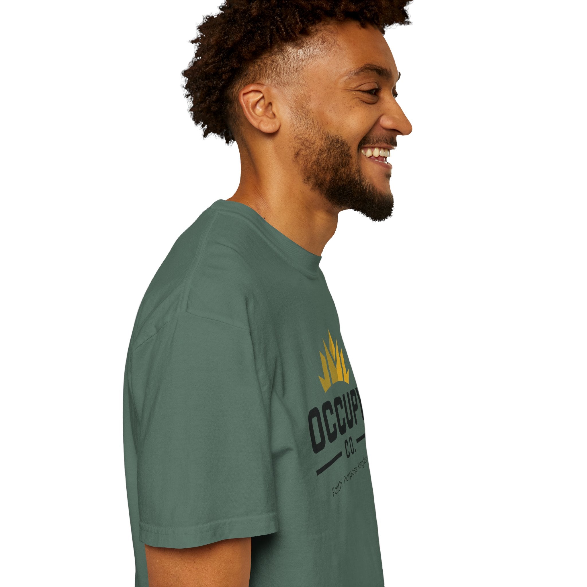 Occupy Co. Crown Logo T-Shirt — Faith. Purpose. Kingdom. Casual Graphic Tee