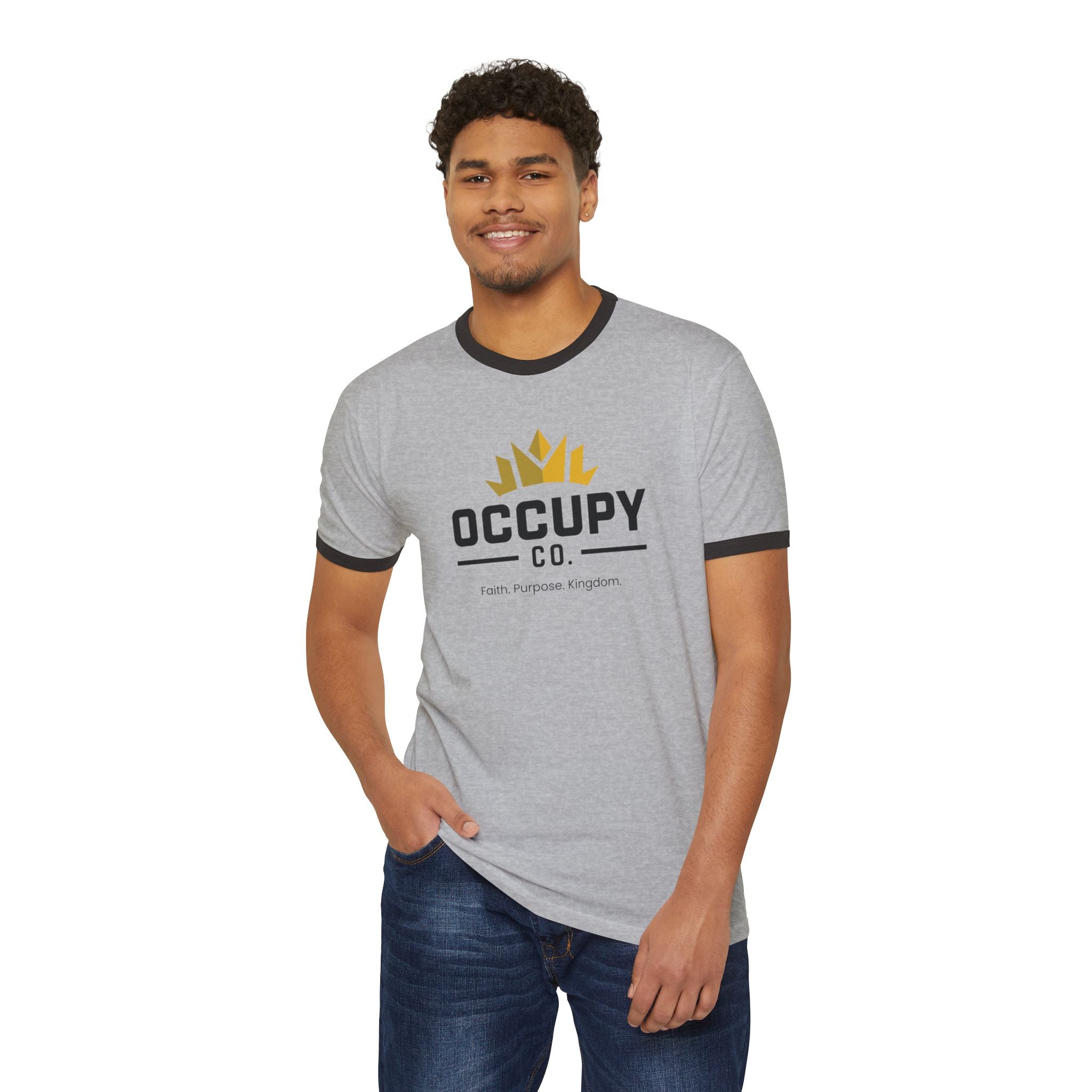 Occupy Co. Logo Ringer T-Shirt