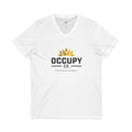 Occupy Co. Logo V-Neck T-Shirt — Minimalist Branding Tee