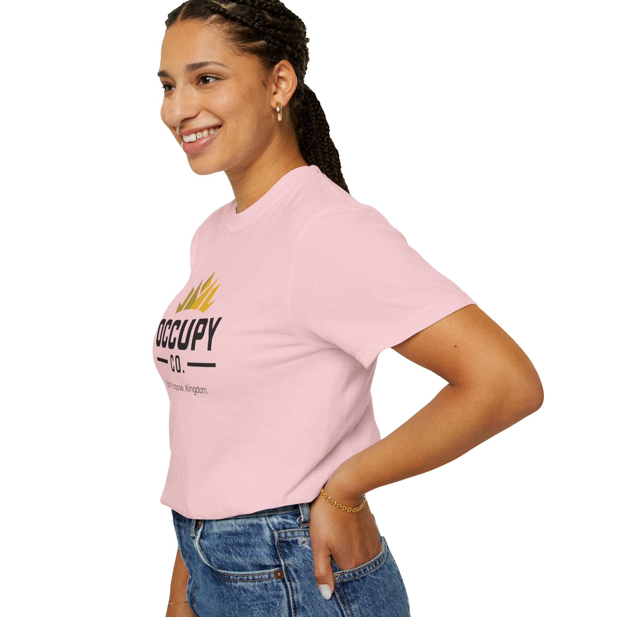 Occupy Co. Crown Logo T-Shirt — Faith. Purpose. Kingdom. Casual Graphic Tee
